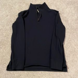 Boys size 12 crewcuts half zip blue suedes pop over shirt